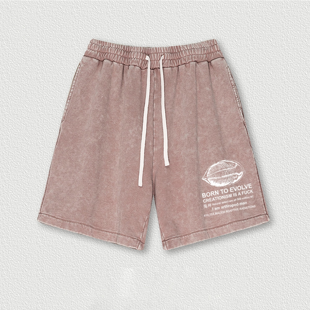 Born to Evolve Washed Shorts