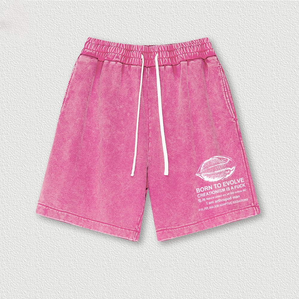 Born to Evolve Washed Shorts