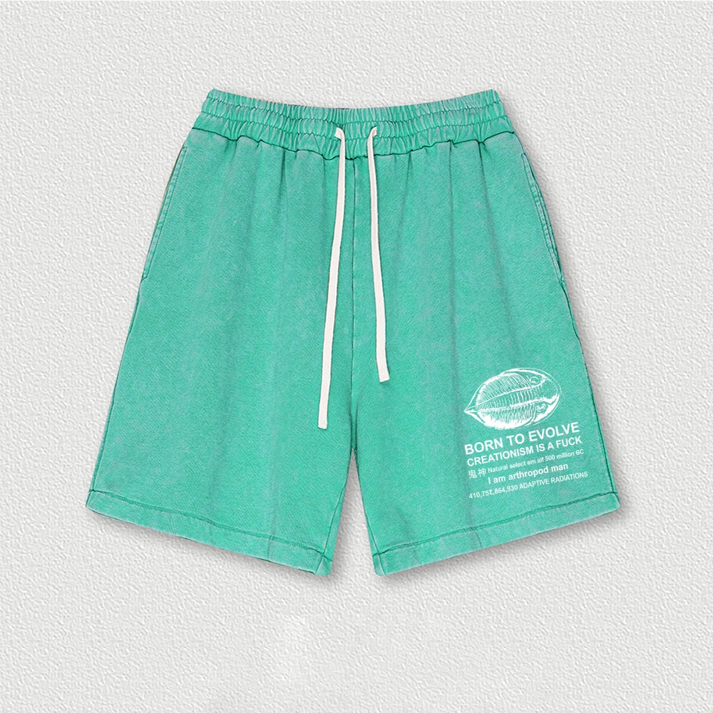 Born to Evolve Washed Shorts