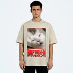 Ibuprofen Cat Vintage Washed T-shirt