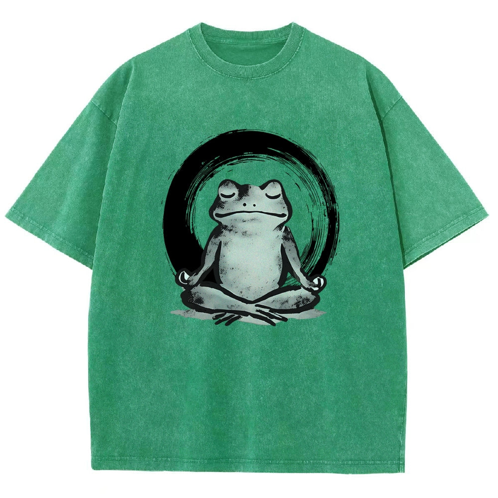 Zen Frog Japan Washed T-Shirt