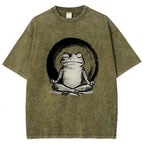 Zen Frog Japan Washed T-Shirt
