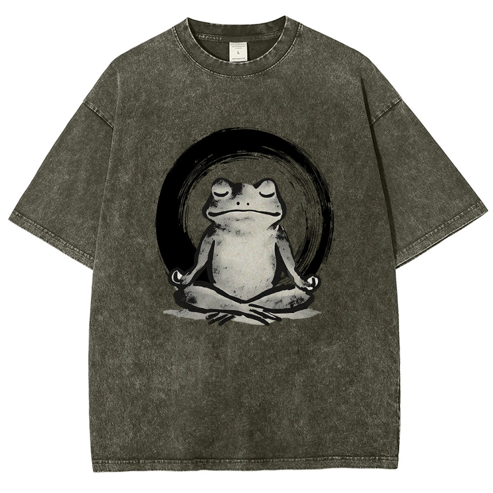 Zen Frog Japan Washed T-Shirt