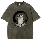 Zen Frog Japan Washed T-Shirt