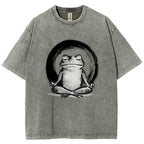 Zen Frog Japan Washed T-Shirt