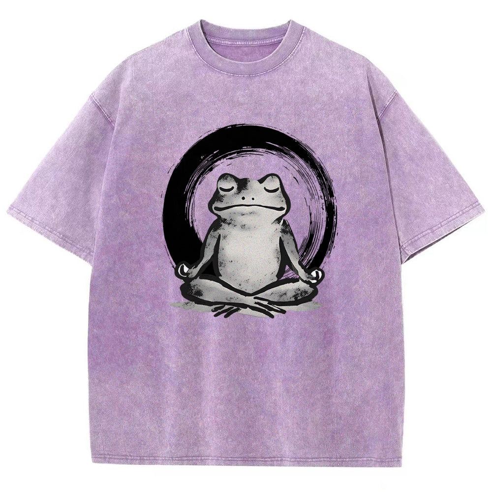 Zen Frog Japan Washed T-Shirt
