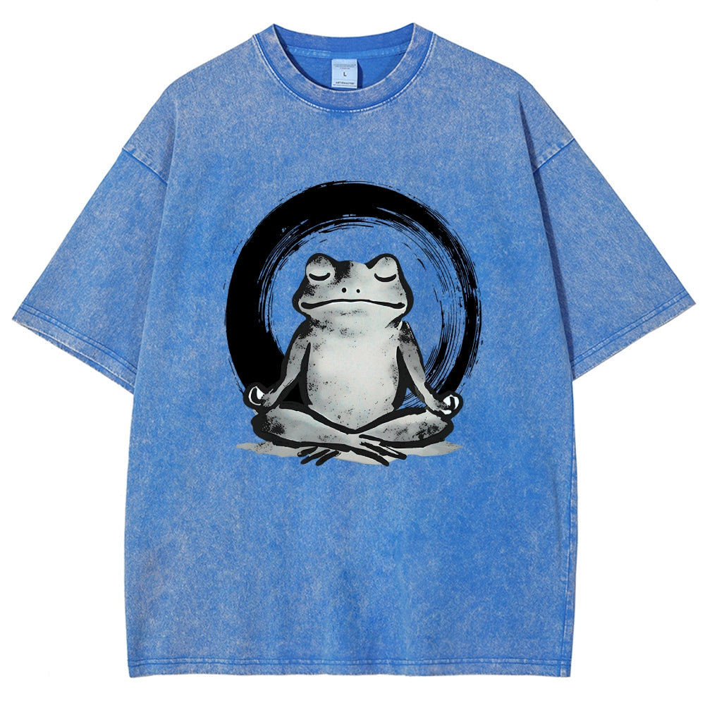 Zen Frog Japan Washed T-Shirt
