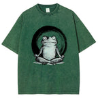 Zen Frog Japan Washed T-Shirt