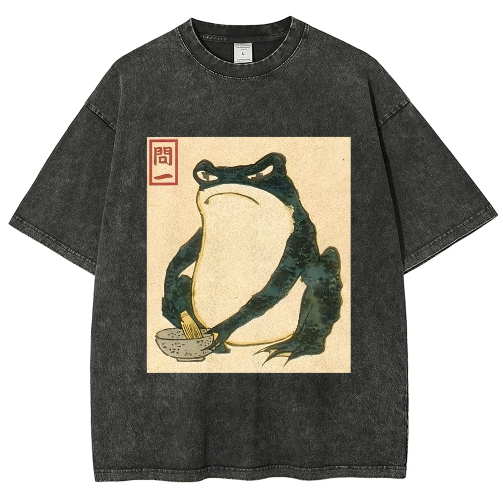 Matsumoto Hoji Japanese Frog Washed T-Shirt