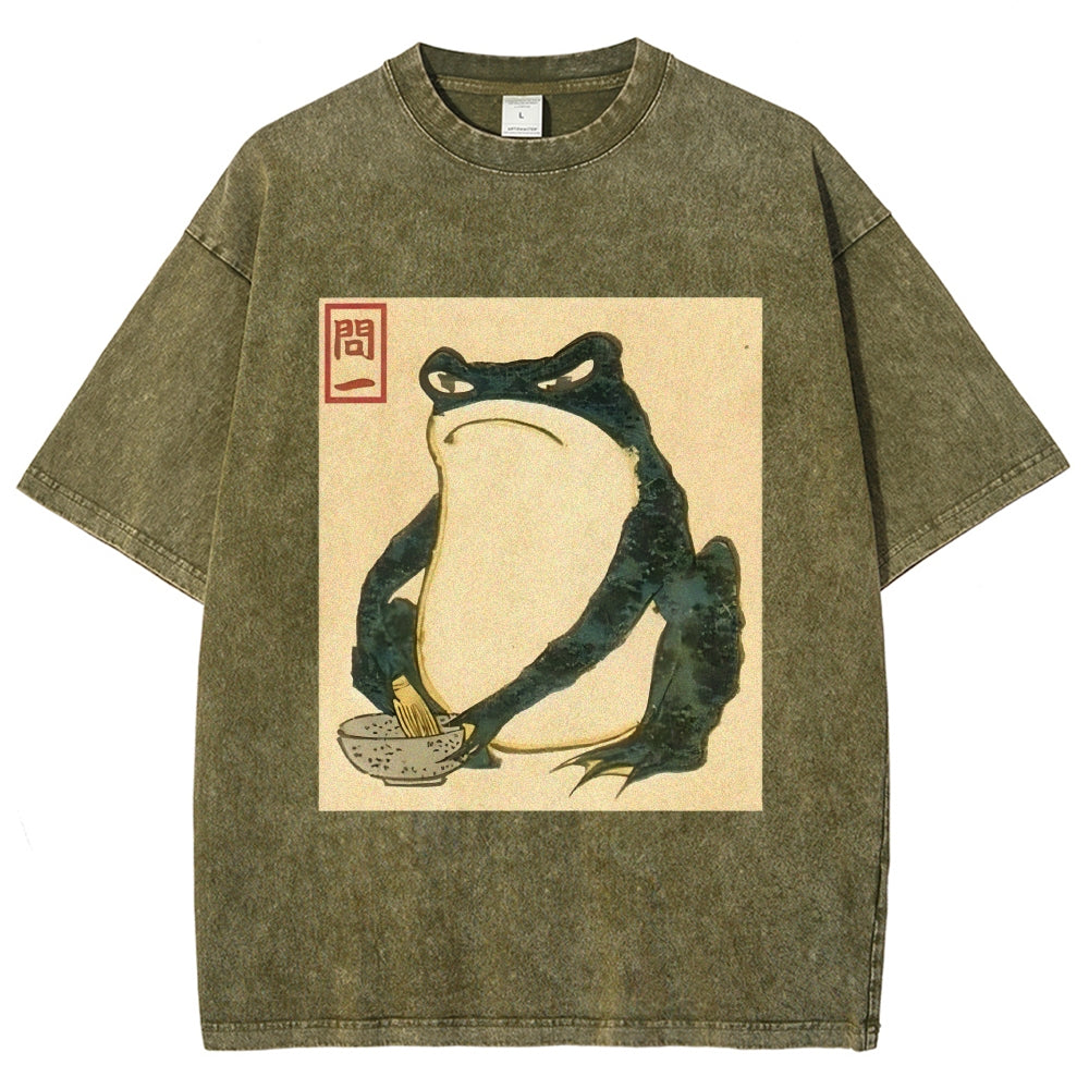 Matsumoto Hoji Japanese Frog Washed T-Shirt