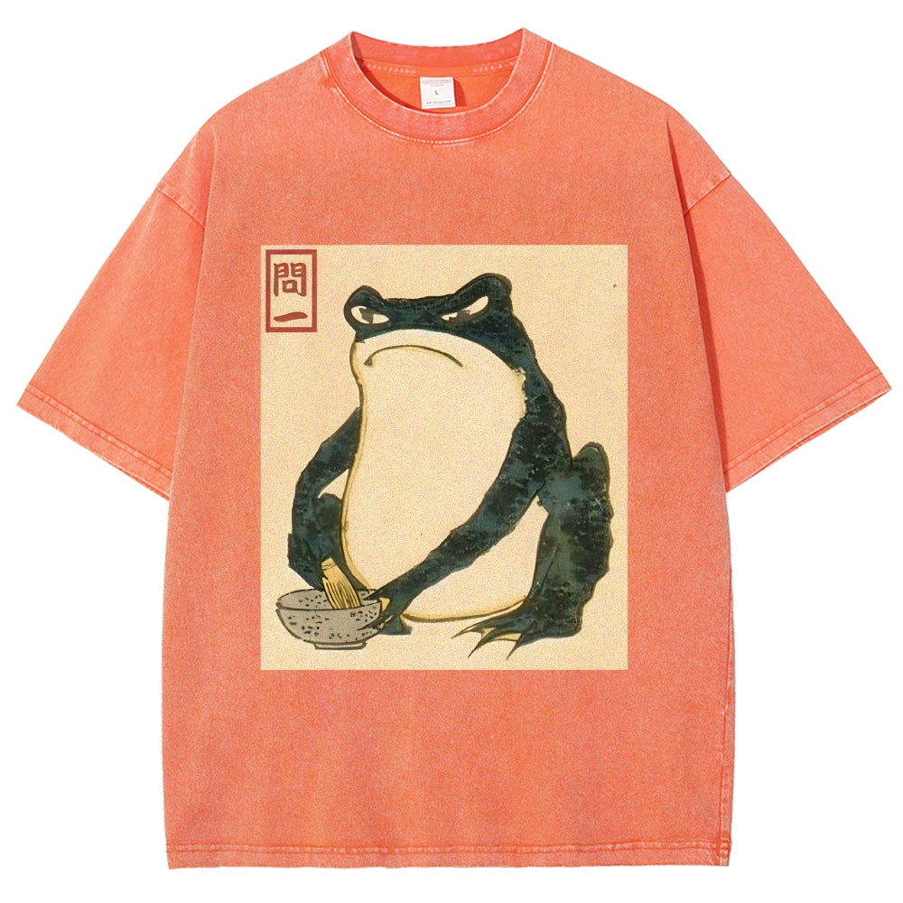 Matsumoto Hoji Japanese Frog Washed T-Shirt
