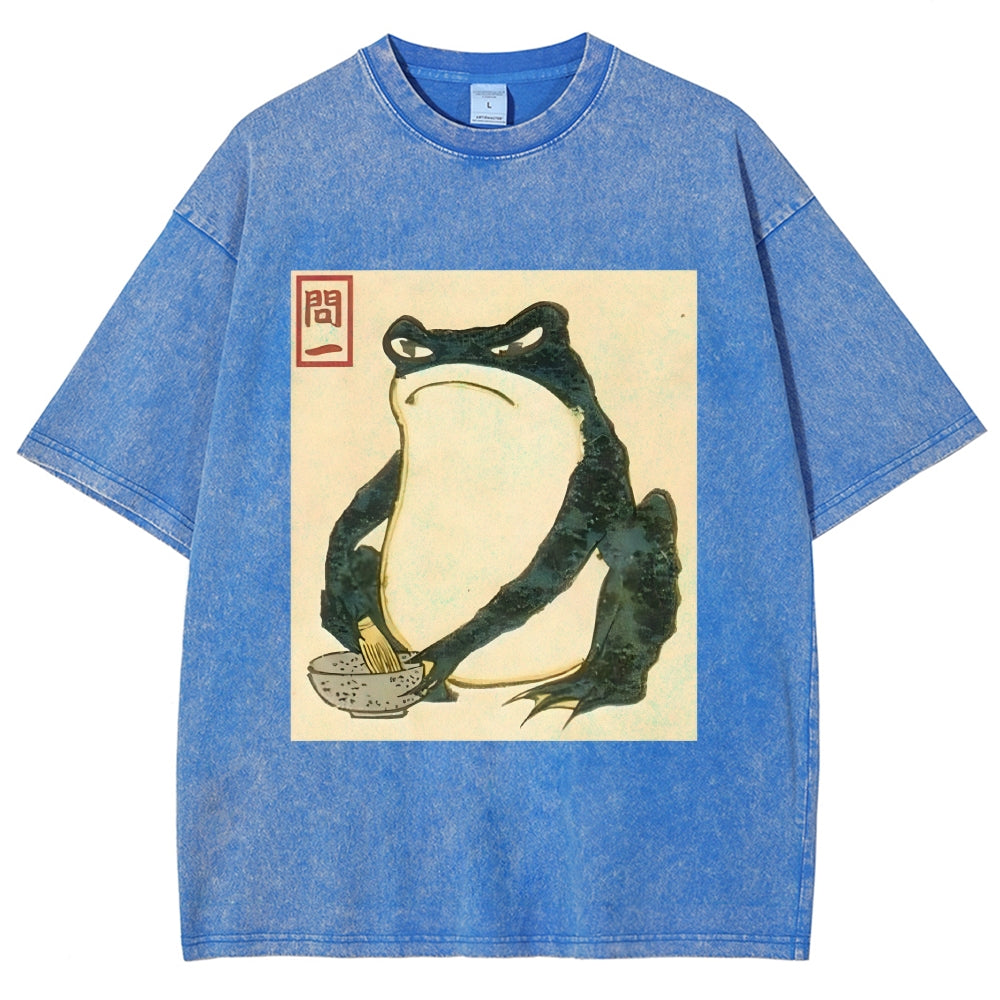 Matsumoto Hoji Japanese Frog Washed T-Shirt