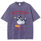 Unisex Raccoon Wizard You Are Enough Printed Washed Tee