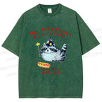 Unisex Raccoon Wizard You Are Enough Printed Washed Tee