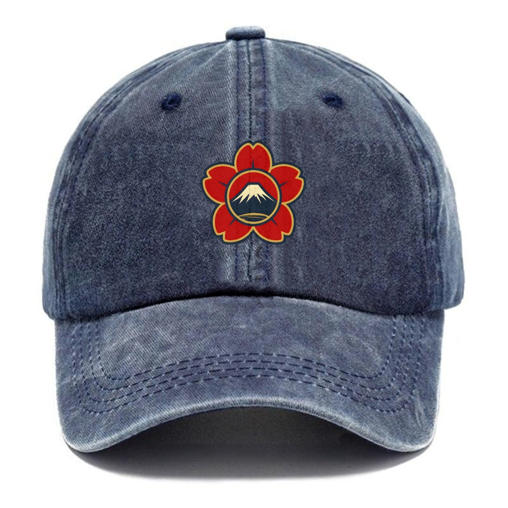 Japanese Cherry Blossom Washed Cap