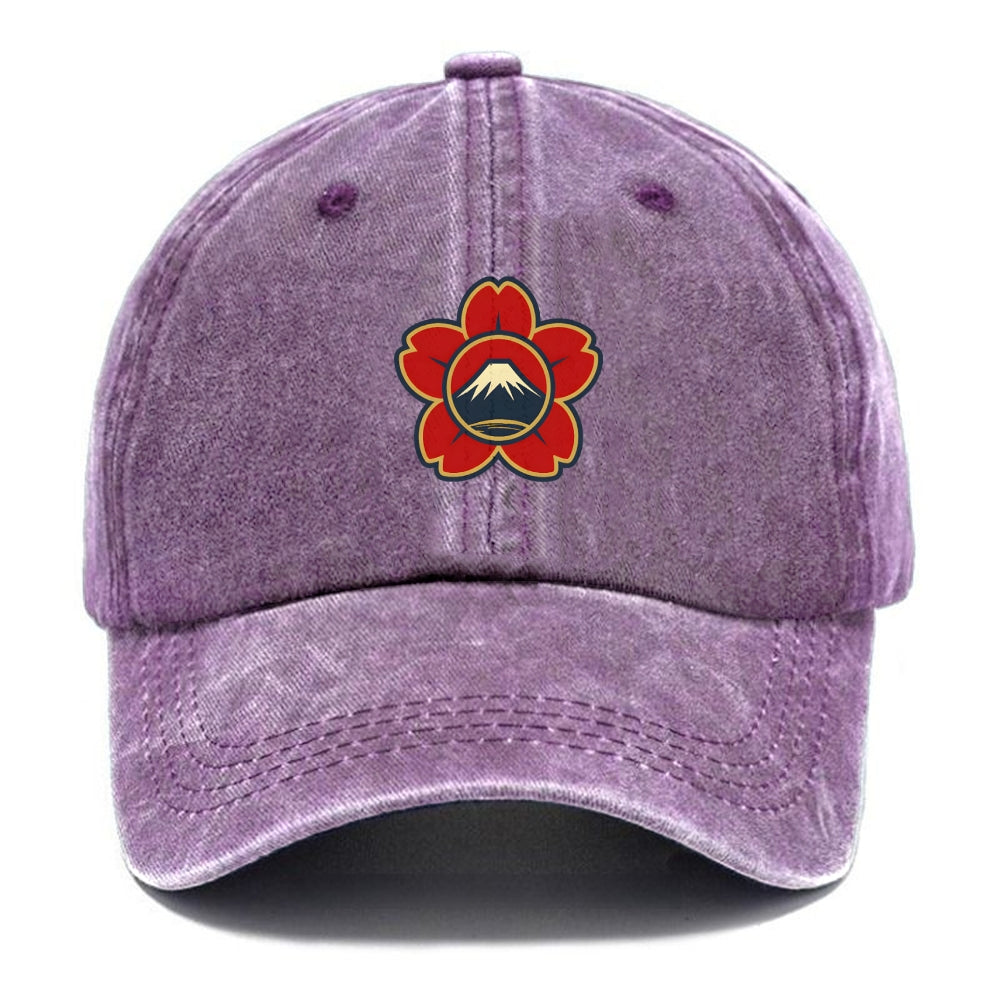 Japanese Cherry Blossom Washed Cap