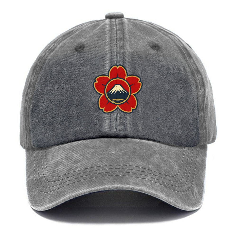 Japanese Cherry Blossom Washed Cap