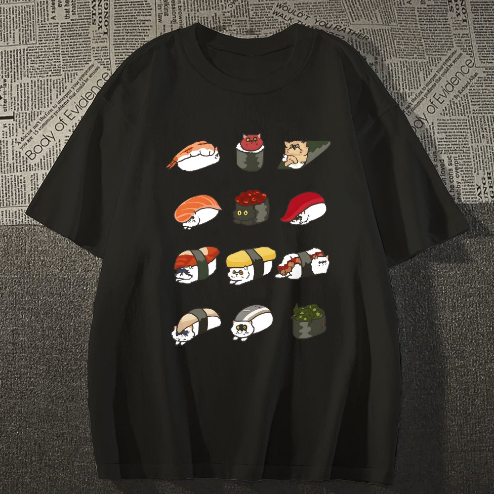 Sushi Cat Japanese Style Classic Tee