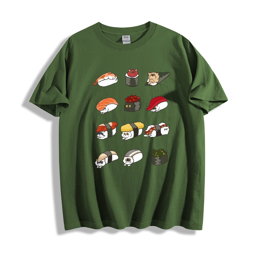 Sushi Cat Japanese Style Classic Tee
