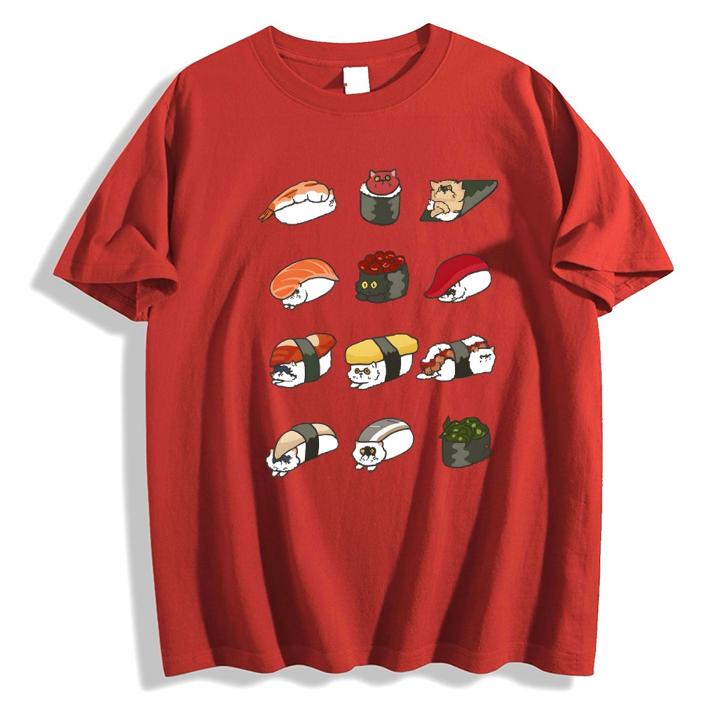 Sushi Cat Japanese Style Classic Tee