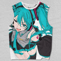 Unisex Hatsune Miku Printed Tank Top