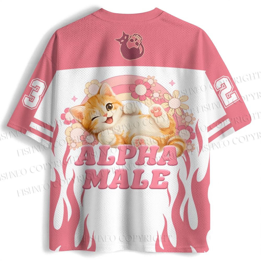 Alpha Male Cat Meme Jersey Shirts