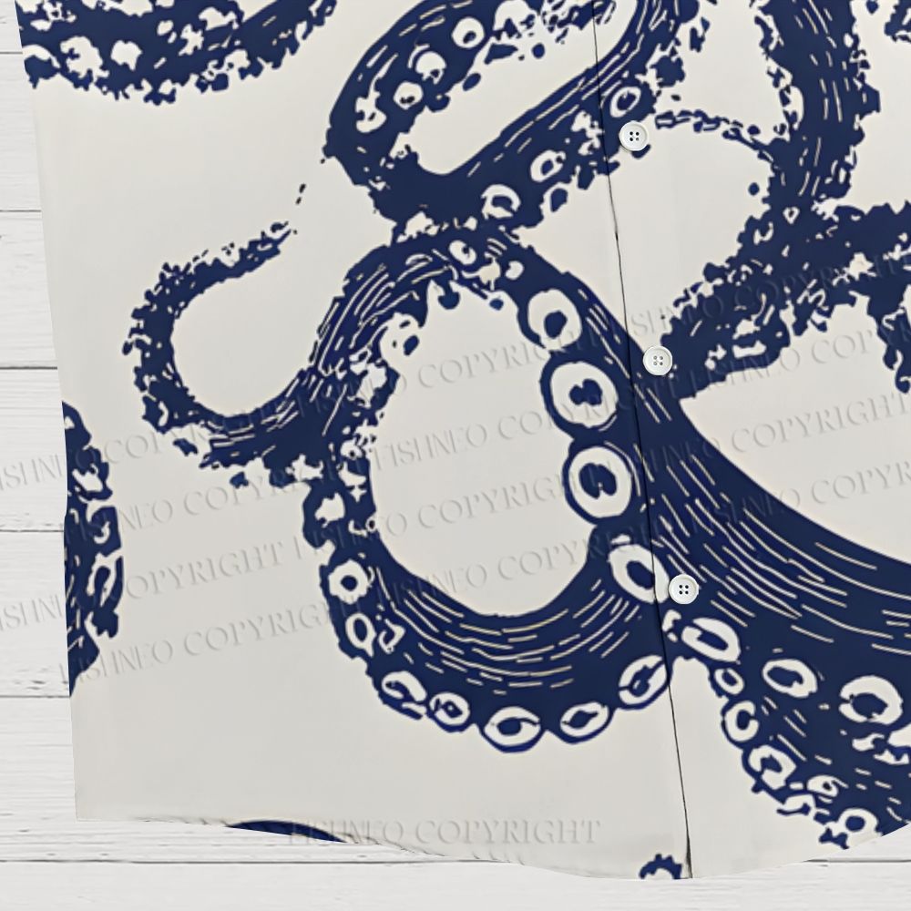 Ocean Octopus Aloha Hawaiian Shirt