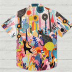 Yayoi Kusama Forest Cat Hawaiian Shirt