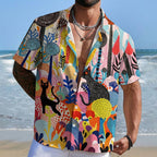 Yayoi Kusama Forest Cat Hawaiian Shirt