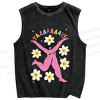 Unisex YAAAAY Lady Printed Washed Tank Top