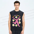 Unisex YAAAAY Lady Printed Washed Tank Top