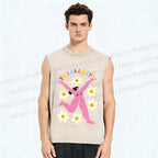 Unisex YAAAAY Lady Printed Washed Tank Top