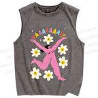 Unisex YAAAAY Lady Printed Washed Tank Top