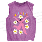 Unisex YAAAAY Lady Printed Washed Tank Top