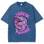 Unisex I HAVE BIG EMOTIONS Printed Washed Tee