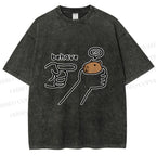 Unisex Dishonest Capybara Printed Washed Tee