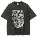 Unisex BARK FOR ME Printed Washed Tee