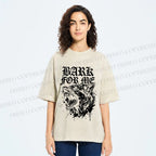 Unisex BARK FOR ME Printed Washed Tee