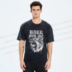 Unisex BARK FOR ME Printed Washed Tee