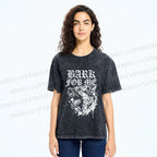 Unisex BARK FOR ME Printed Washed Tee
