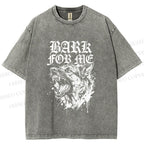 Unisex BARK FOR ME Printed Washed Tee