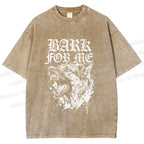 Unisex BARK FOR ME Printed Washed Tee