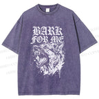 Unisex BARK FOR ME Printed Washed Tee