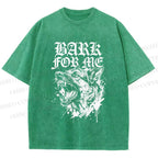 Unisex BARK FOR ME Printed Washed Tee