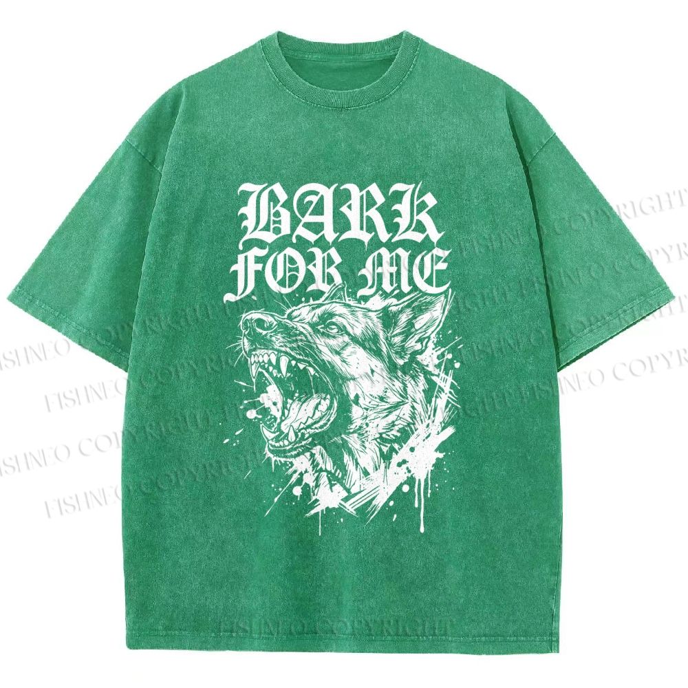 Unisex BARK FOR ME Printed Washed Tee