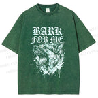 Unisex BARK FOR ME Printed Washed Tee