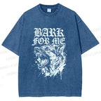 Unisex BARK FOR ME Printed Washed Tee