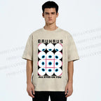 Unisex Bauhaus Eye Printed Washed Tee