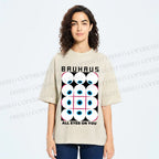Unisex Bauhaus Eye Printed Washed Tee