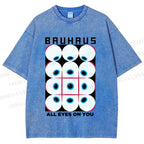 Unisex Bauhaus Eye Printed Washed Tee